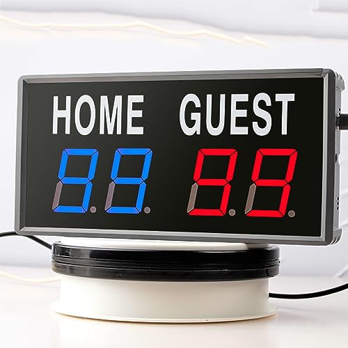 Marcador electrónico LED con control remoto para deportes miniatura 1