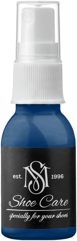 Nutritive Leather Spray - NCS S 6030-R80B Jet Black Ultramarine - Deep Conditioning & Shoe Color Restoration for Smooth Leather by MAVI STEP - 1.70 fl oz / 50 ml