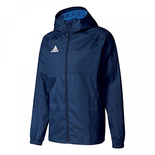 adidas Tiro 17 Rain Jacket Chaqueta, Hombre, Azul (Maruni/Blanco), S