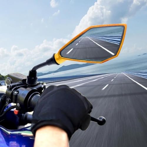 Rétroviseurs de moto pour éliminer les angles morts avec miroirs réglables 10 mm