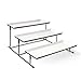 [NEW AND IMPROVED] Sweese 3302 Three Tiered Serving Stand - Sturdier Food Server Display Rack with Rectangular Porcelain Platters/Trays for Parties
