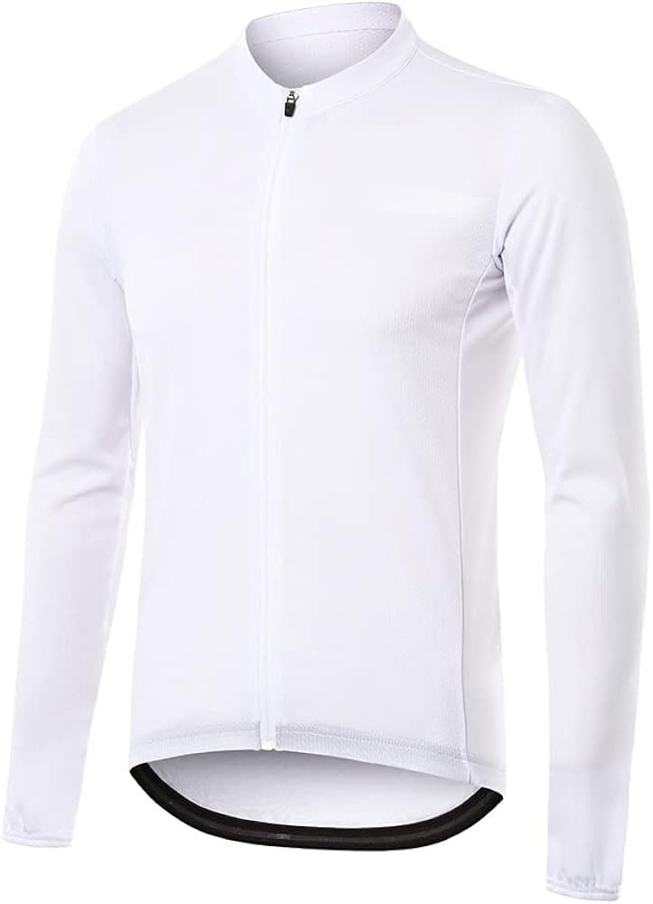 ARSUXEO Men's Cycling Jersey Long Sleeve Slim Fit Bike Jersey Biking Bicycle Cycling Shirt