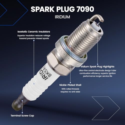 Image of 1-Pack UF731 Ignition Coils & 4-Pack 7090 Spark Plugs Kit Compatible with Nissan Frontier 2001-2004 2.4L L4, Compatible with Nissan Sentra 1996-1999 1.6L L4 - Replaces 22433F4302 & more