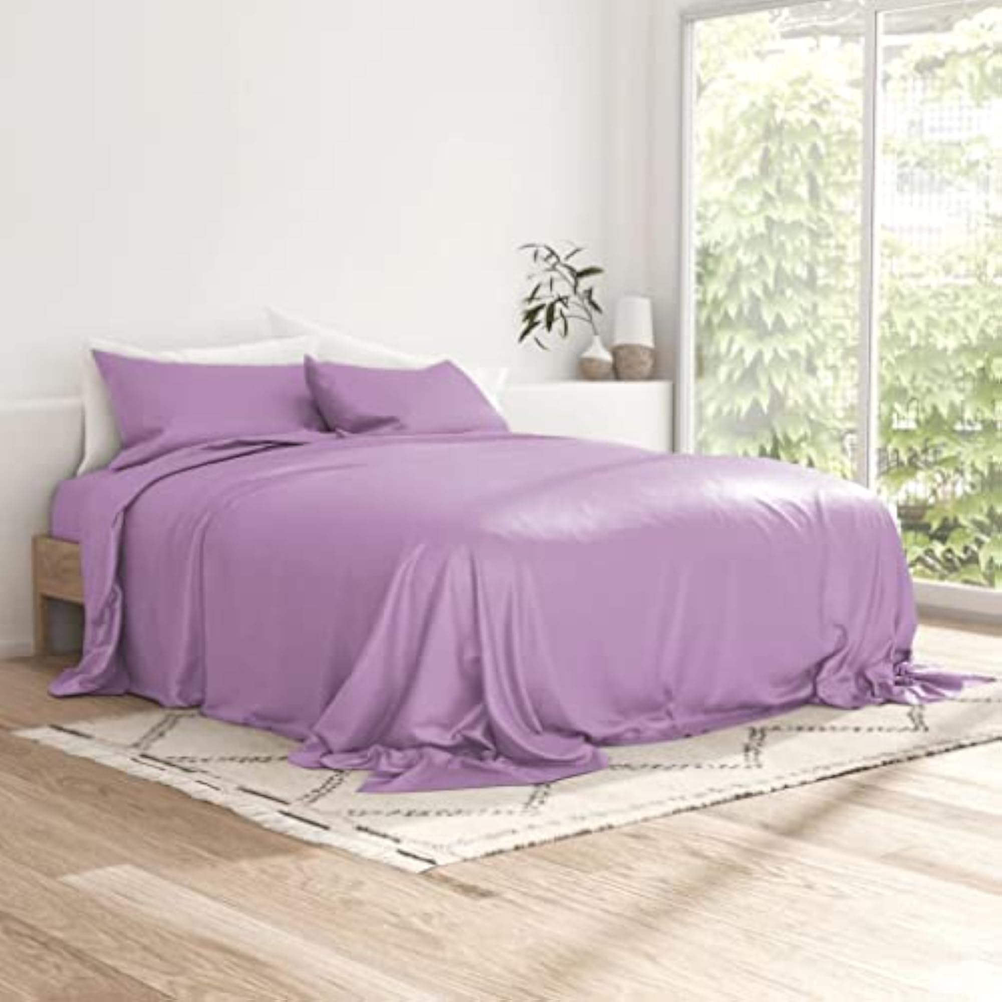 Bamboo Bedsheet | Eco-Friendly King Size Bedsheet with Pillow Covers