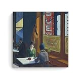 GOORAL Edward Hopper Painter's Work《Chop Suey》Posters Impression sur toile Œuvres d'art Idée esthétique 40 x 40 cm