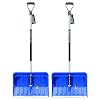 2 x sneeuwschep met ergonomische handgreep, sneeuwruimer voor kleine en grote sneeuwhoeveelheden, kunststof blad…