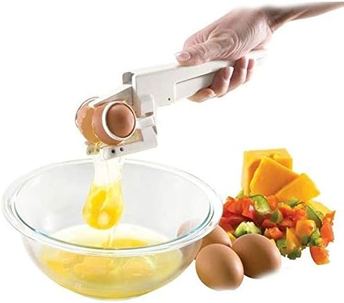 Plastic Handheld Egg Cracker with Separator