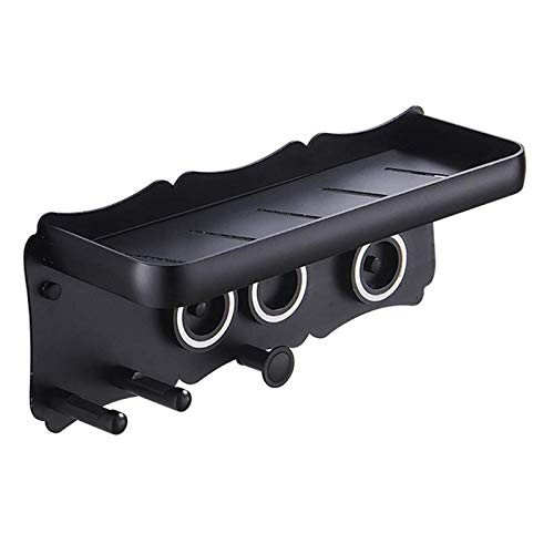 Haartrockner-Ständer, Badezimmer-Halter, ohne Bohren, Wandhalterung, Aufhänger für Haartrockner, Zahnbürste, Handtuchhalter, Spiralaufhängung (Größe: