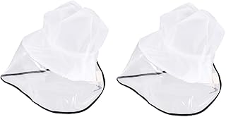OSALADI 2pcs Fishing Hat White with Cover