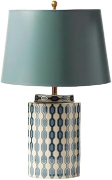 Lamp for Desk Nordic Pastoral Blue Ceramic Table Lamp Modern Home Study Living Room Desktop Lamp Fashion Bedside Table Lamp Desk Lamps for Home Office