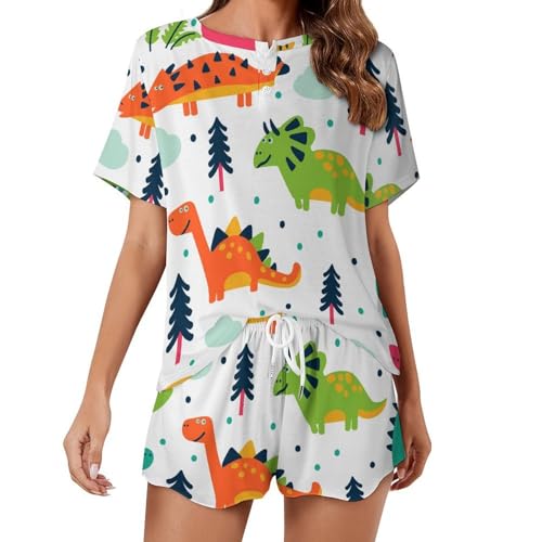 Pyjama dinosaure femme anti-chaleur : l'ensemble court léger pour ne plus transpirer l'été