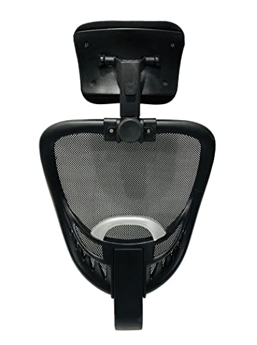 Image of GOYALSON Office Visitor revolving Boom Chair Back with headrest Spare Parts Accessories Smile Jali Model Chair Net Back with nut Bolts and Key Easily fit to Every Chair (Smile Jali Back With Headrest)