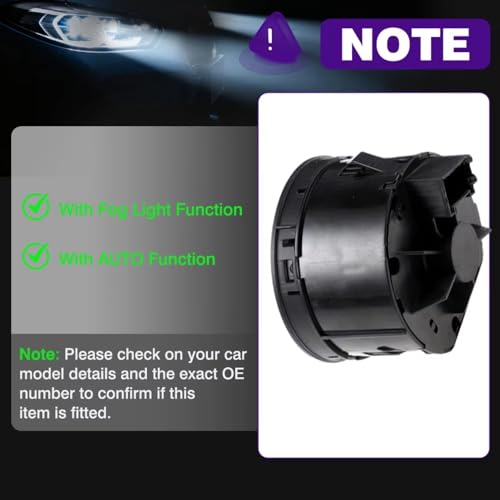 Interruptor de control de faros para solucionar fallos de luz antiniebla en Q7 y RS6 4