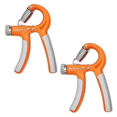 Strengthener Hand Grip 2 Pack 5-60kg Adjustable Strength Trainer Forearm Finger Wrist Exerciser Squeezer Workout Adults Kids Cover