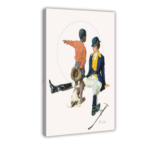 Toile Thrown from A Horse par Norman Rockwell pour créer un salon chaleureux