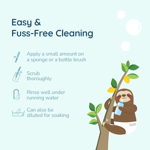 Image of .allter Plant Based Baby Liquid Cleanser for Bottles, Nipples, Toys & Utensils, With Coconut Cleansers & Natural Citrus Extracts | Residue-Free, Toxin-Free, Antibacterial | 500ml, Pack of 2