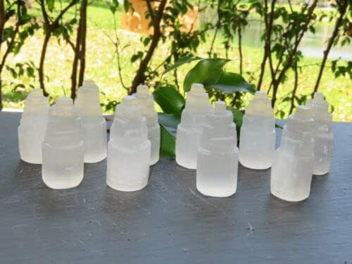 ZnranyiiXY Bulk Selenite Lot of 10 Pieces - Selenite Towers Petite Small - Natural Carved