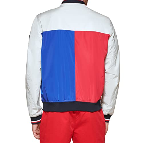 Image of Tommy Hilfiger Men's Lightweight Varsity Rib Knit Bomber Jacket
