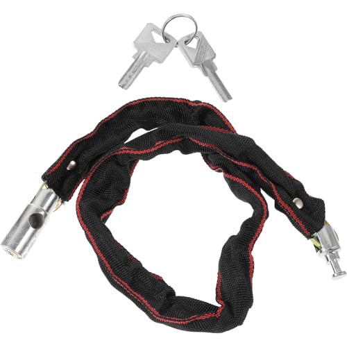BESPORTBLE 80cm Bike Lock Cable Outdoor Lock Chain Lightweight Braided Stainless Steel Rustproof Random Color