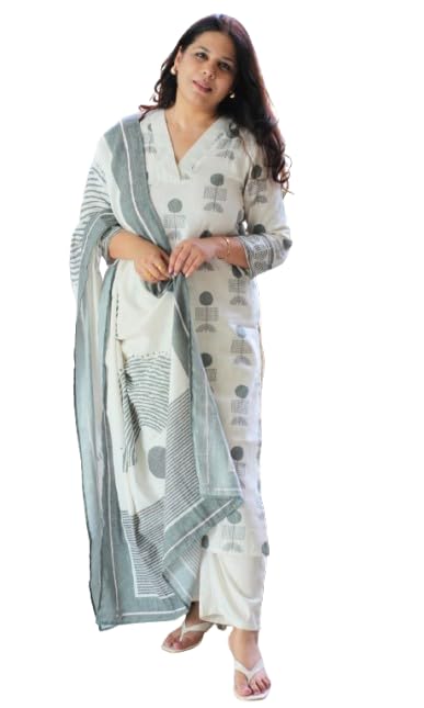piludi Women’s Printed Kurta Pant Set with Dupatta Elegant Ethnic Wear Set for Casual & Festive Occasions-picture-25