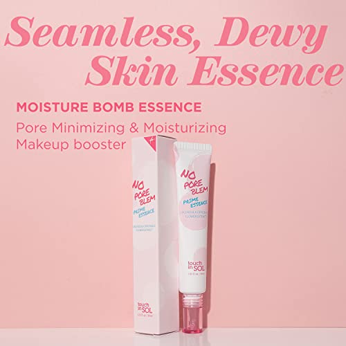Touch In Sol Radiant Booster Makeup Primer Serum 1.01 Fl.oz - Pore Minimizing And Skin Smoothing Facial Essence With Calendula Flower Extract And Damask Rose Water - No Pore Blem Prime Essence #TOP1