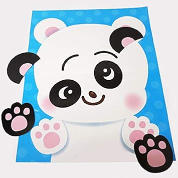 お正月ゲーム 福笑いどうぶつパンダ 40 50cm 正月飾り おもちゃ Amazon