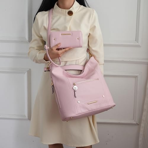 Image of MKF Collection Shoulder Bag for Women, Vegan Leather Top-Handle Crossbody Bag Handbag Purse by Mia K