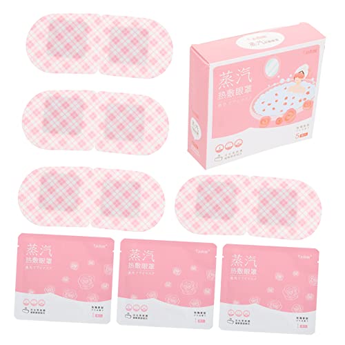 GOOHOCHY 5pcs Hot Eye Mask Steam Heating Sleep Aid for Travel Relieving Fatigue and Relaxing Eyes for Sleeping