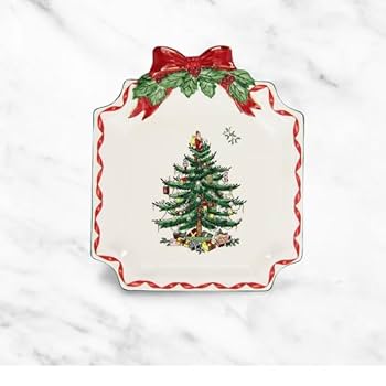 Spode Christmas スポードクリスマスプレート、鍋敷き Amazon.com | Spode Christmas Tree Collector Plate