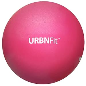 URBNFit Small Exercise Ball – 9-inch Mini Pilates Ball with Fitness Guide for Yoga, Barre, Physical Therapy, Stretching…