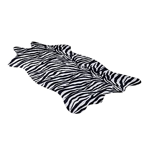Tapis Doux en Fourrure Synthétique Décoration de Maison , Zèbre