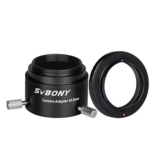 Svbony SV186 Adaptateur Appareil Photo Telescope Longue-Vue,Aluminium Adaptateur T2, Adaptateur Longue-Vue d'Anneau en T Compatible avec Nikon Cover