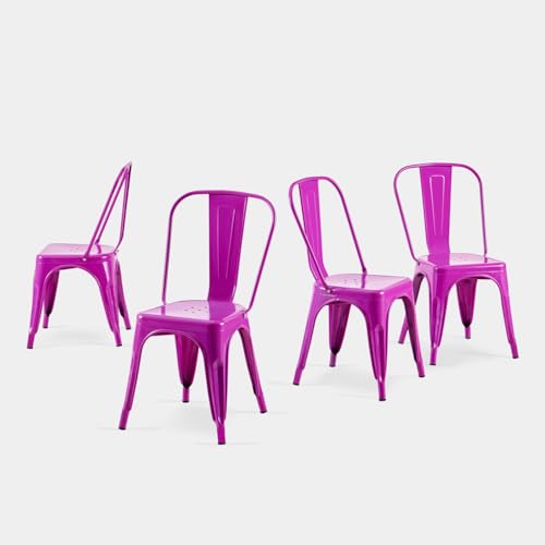 Metal Dining Chairs Stackable