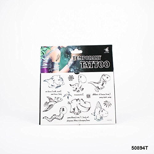 Preisvergleich Produktbild *Tattoos süße kleine Dinosaurier mit englischem Text 01-00023