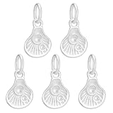 925. Argent sterling:Matériau:Argent sterling de qualité supérieure. 925. Sertissages en forme de coquillage en argent sterling de qualité supérieure avec des détails taillés au diamant d'une grande précision.. Le matériau durable conserve une brillance durable., résistant à l'usure quotidienne. Poli avec soin pour une finition impeccable, parfait pour des bijoux durables