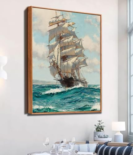 Image of Canvas Floater Frame for 1 to 1.25 Inch Deep Gallery Wrapped Canvas, Modern Wood Grain Textured Floating Frame for Finished Oil Paintings & Wall Art, Durable Lightweight Polyresin, Made in USA (Dark Brown,20 x 28 Inch)