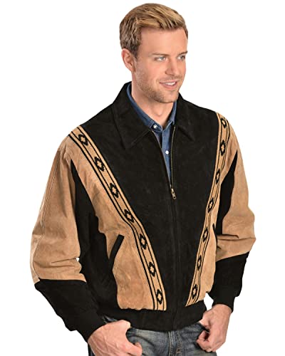 Image of Two-Toned Boar Suede Men's Jacket by Scully