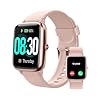 GRV Smart Watch for iOS and Android Phones (Answer/Make Calls), Watches for Women IP68 Waterproof Smartwatch Fitness Tracker Watch with Heart Rate/Sleep Monitor Steps Calories Counter (Pink)
