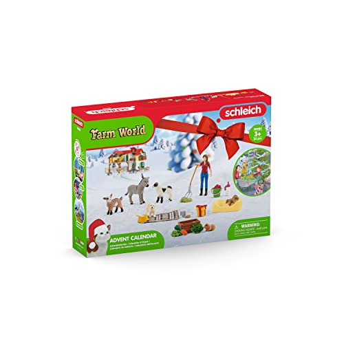Schleich Farm World Advent Calendar 2023 FR-IT 3 Years + Farm World 24-Piece Set