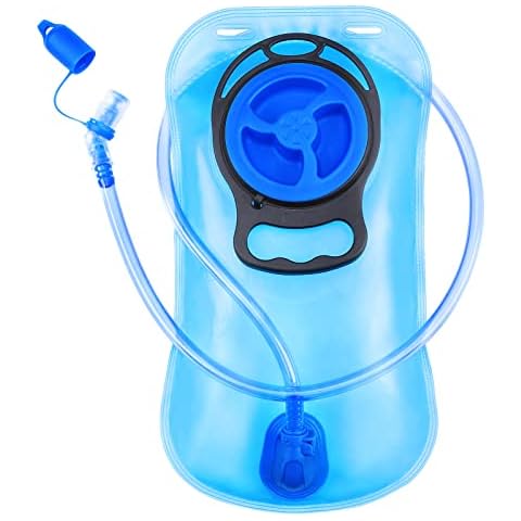 GIEMIT Hydration Bladder 2 Liter Leakproof Water Reservoir, Wide Opening Water Bladder Water Storage Bladder Bag with Insulated Tube, Hydration Backpack Replacement for Cycling Running Hiking Camping Cover