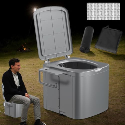 Toilette portable pliable et pot de propreté robuste pour camping - 3