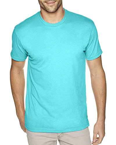 Next Level Mens Premium Fitted Sueded Crew. 6410 Tahiti Blue 3XL