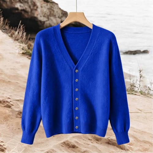 Womens Cardigan Sweaters Trendy Fall Button Down Knitted Cardigans - image 3