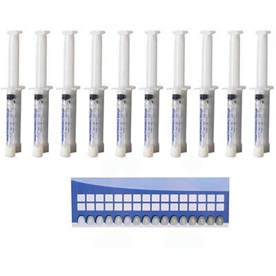 Teeth Whitening Kit 35% with 10 syringes of gel= 10-3cc 35% syringes and 2- Trays