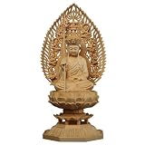 Woodcarving Buddha Statue,Hand-Carved Boxwood Material,Ksitigarbha Boddhisattva Underworld Leader Statue Thousand Hands Guanyin Home Decors Bouddha Craft (Ksitigarbha)