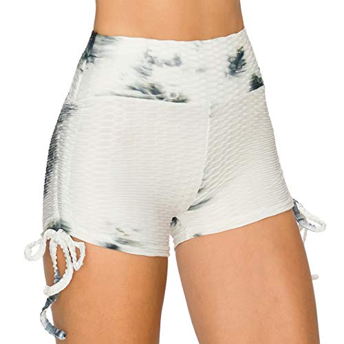 Image of ALWAYS Women's Honeycomb Compression Shorts - High Waist Slimming Butt Lift Textured Workout Shorts