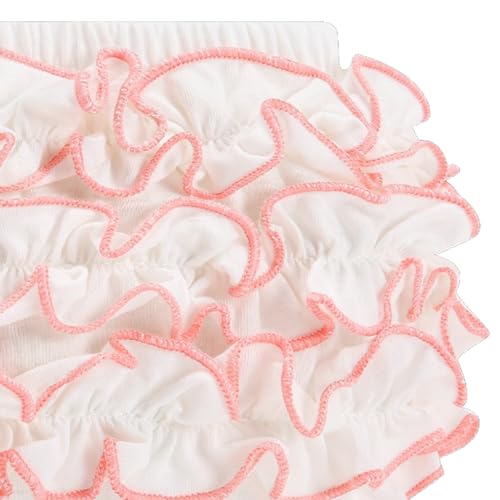 Cotton Bloomers Soft Infant Undies for Girls Baby Ruffle Diaper Cover Toddler Kids Briefs Panties 4-Pack4