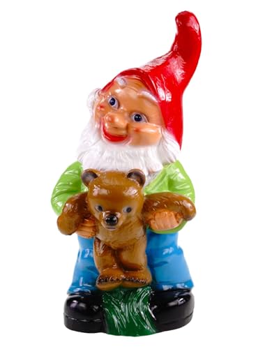 Kremers Schatzkiste Gartenzwerg mit Teddy Wetterfest PVC 36 x 18 cm - UV-Schutz - Made in Germany - Doppelt Lackiert - Bruchfest - Herzliche Garten-Deko für Terrasse und Rasen Kremers Schatzkiste Gartenzwerg mit Teddy Wetterfest PVC 36 x 18 cm - UV-Schutz - Made in Germany - Doppelt Lackiert - Bruchfest - Herzliche Garten-Deko für Terrasse und Rasen