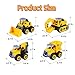 YIDESTARS Play Construction Sand Kit,2.2lbs Magic Sand W/4 Large Take Apart Construction Trucks,1 Sandbox,8 Worker Figures and Road Signs,8 Molds,Toys for 2-8 Years Old Boys Girls