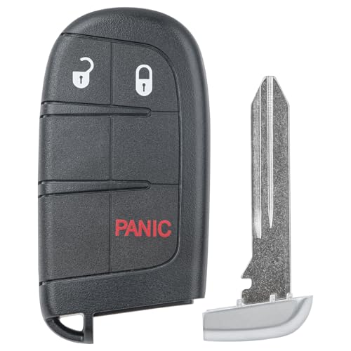 Vurkcy Key Fob Replacement for 2011-2020 Dodge Journey/ 11-18 Charger Chrysler 300/15-18 Challenger/ 15-19 Hellcat Car Keyless Entry Remote Control, M3N-40821302, M3N40821302, 3-Btn